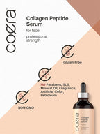 Coera Collagen Peptides | 4 fl oz | Face Serum with Verisol | Professional Strength Formula for Women | Free of Parabens, SLS, & Fragrances | Packaging May Vary