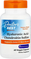 Doctor's Best Hyaluronic Acid with Chondroitin Sulfate Capsules - Joint Health Support Supplement for Women & Men, BioCell Collagen, Non-GMO, Gluten Free, Soy Free - 60 Veg Caps