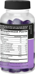 Airborne Elderberry + Zinc & Vitamin C Gummies for Adults,Immune Support with Antioxidants Vitamins C,D & E,Elderberry Flavor,130 Count (Pack of 2)