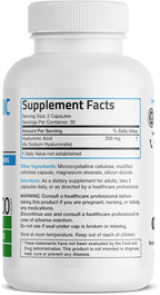 Bronson Hyaluronic Acid 200 MG High Potency Joint Health & Healthy Skin Support, Non-GMO, 100 Vegetarian Capsules