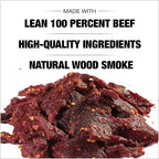 Old Trapper Beef Jerky, Hot & Spicy 8 Ounce Individual Pack, Tender and Spicy Meat Snacks for Lunches or Between Meals, 11 Grams of Protein and 70 Calories per Serving (Pack of One)