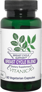 Vitanica Breast Cycle Blend, Breast Cycle Support, Iodine, Borage Seed Oil, Chaste Tree Berry (Vitex), Dandelion, Vegan/Vegetarian, 60 Capsules