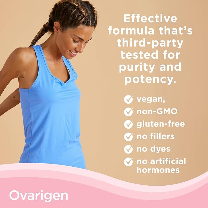 CalmCo Ovarigen Myo-Inositol & D-Chiro Inositol Supplement for Women – 40:1 Inositol Powder with Folic Acid, Fertility Supplements for PCOS, Hormone Balance and Ovarian Support (30 Servings)