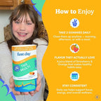 FIRST DAY Kids Multivitamin Gummies Age 4+, Strawberry & Orange - Kids Vitamins Multivitamin Gummy A C D3 K2 B1 B2 B6 B12 Folate, Immunity & Brain Function, Vegan - 60 Day Supply, Packaging May Vary