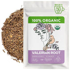 Organic Valerian Root Tea (4oz.) - Te De Valeriana Organica Para Dormir y Ansiedad - Valerian Tea - Valarian Roots Herb to Support Sleep, Healthy Stress Response, Relax Muscles
