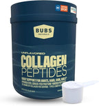 BUBS Naturals Collagen Peptides Powder, Collagen for Women & Men, Hydrolyzed Peptides, Unflavored Pasture Raised Grass Fed, Paleo Keto Friendly, Supports Hair Skin & Joint Health (20 oz) 28 Servings