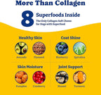 Collagen for Dogs - Collagen Soft Chews for Hip, Joint, Cartilage & Mobility Support, Skin & Coat Supplement for Dogs, with Types I, II & III Collagen and Superfood - 120 Count, Duck & Pear Flavor