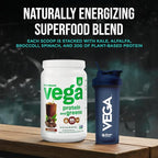 Vega Protein and Greens Protein Powder Chocolate (19 Servings) - 20g Plant Based Protein Plus Veggies, Vegan, Non GMO, Pea Protein for Women and Men, 1.4lb (Packaging May Vary) (Pack of 1)