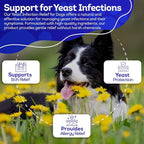 HealthyAnimals4Ever HA4E - Dog Yeast Protection - Homeopathic Support for Yeast Infections - All-Natural Preventive Care for Skin & Ear Health - 300 Tablets