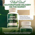 FloraBliss 120 Liposomal Sulforaphane Supplement+ 1000mg Capsules - Broccoli Extract | with Quercetin, Selenium & NAC - High Potency Non-GMO - Vegan - Non GMO