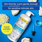 Vagisil Feminine Wash for Intimate Area Hygiene, Scentsitive Scents, pH Balanced and Gynecologist Tested, Coconut Hibiscus, 16.9 oz with Pump