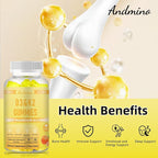 Vitamin D3 K2 Magnesium Gummies | 5000IU D3 + 100mcg K2 MK-7 + 150mg Magnesium Glycinate | for Bone, Immune & Sleep Support | Non-GMO, Vegan, Gluten Free | Citrus Flavor, 60 Count