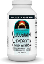 Source Naturals Glucosamine Chondroitin Complex with MSM, Promotes Healthy Joints and Connective Tossues* - 240 Tablets