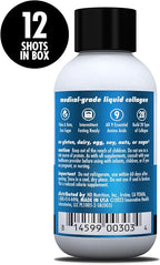 HEALTH DIRECT – Medical-Grade Liquid Collagen Shots – AminoSculpt Sugar-Free – Strawberry Banana – 12 Servings, (12pk, 2oz Shots) – Good for Joints, Bones, & Sleep – Better Hair, Skin & Nails