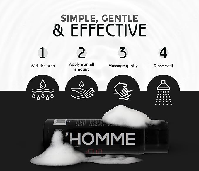 Vagy Rejuvenation Vagy Lactic Feminine Wash with Lactic Acid & Calendula – Gentle Intimate Wash Women pH Balance – Refreshing Vaginal Cleanser – 8 oz (8 oz, L' Homme) (L' Homme)