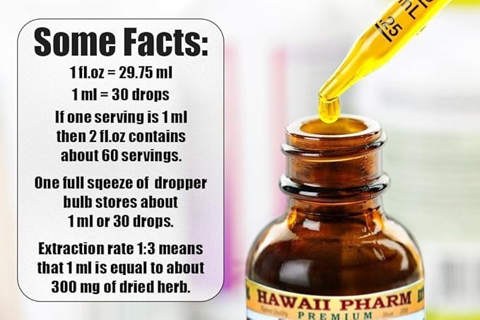 Hawaii Pharm Rehmannia Liquid Extract, Tincture, Herbal Supplement, Made in USA, 2x32 fl.oz