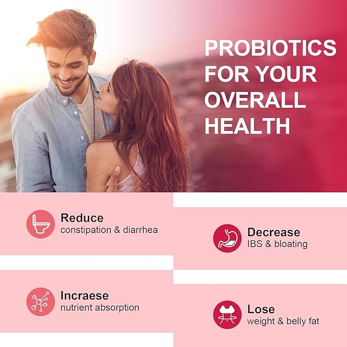CANLIST Women's Probiotics 120 Billion CFUs 18 Strains 3 Prebiotics & Digestive Enzymes Contains Organic Prebiotic Cranberry Women's Health Digestive & Immune Support Non-GMO, 120 Capsules