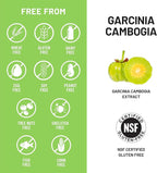 Naturewise Garcinia Cambogia - 60% HCA Concentration Extract, Natural Support for Weight Goals and Energy Levels - Vegan, Non-GMO, Gluten Free - 180 Capsules[2-6 Month Supply]