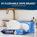 Cottonelle XL Flushable Wet Wipes, Adult Wipes Large, 2 Flip-Top Packs, 45 Wipes Per Pack (90 Total Wipes), Packaging May Vary (Pack of 4)