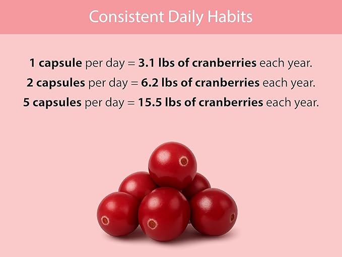 KOYAH - Organic Cranberry Capsules – Freeze-Dried Whole-Berry - 500 mg per Capsule - Urinary Tract Support & Antioxidant Support - 60 Capsules