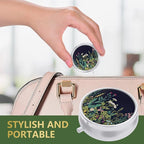 Nipichsha Pill Box, Small Pill Case for Purse & Pocket, Cute Travel Medicine Organizer, Portable Medicine Container Holder to Hold Vitamins, Medication, Fish Oil & Supplement, Dandelion