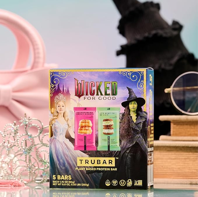 TRUBAR “Wicked” Vegan Protein Bar Variety Pack – It’s Mint to Be Chip & Daydreaming About Donuts, Plant Based, Gluten Free, Dairy Free, No Sugar Alcohols, 12g Protein, 11g Fiber, Healthy Snack Bars, 15 count
