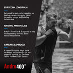 Andro400 Ultra Max T Maximum Strength T-Support Complex – 200:1 Tongkat Ali, ForsLean, & D-Aspartic Acid – Premium Formula for Lean Muscle & Metabolism – 1 Pack, 60 Capsules