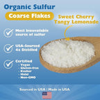 KALA HEALTH MSMPure Cherry Lemonade Flavored Coarse MSM Powder Flakes – US-Made MSM for Joint Health, Skin Appearance, and Hair & Nail Support – 8.8 oz, Organic Sulfur
