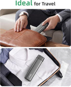 PULIV Metal Weekly Pill Organizer with Sturdy & Sleek Aluminum Alloy Case, Pill Case with Triple Protection Against Spilling, Compact Travel Pill Box 7 Day for Vitamins, Fish Oils, Supplements, Gray