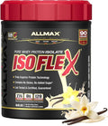 ALLMAX ISOFLEX Pure Whey Isolate Protein Powder - Gluten Free, Low Lactose, Sugar-Free - High-Protein, Clean, Keto-Friendly for Pre Post Workout Supplement for Women and Men | Vanilla, 1lb