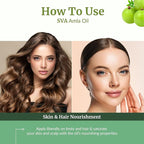 SVA Amla Oil 4oz (118ml) Premium Carrier Oil With Dropper For Hair Care, Hair Oiling, Scalp Massage, & Skin Care