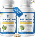 Lukaree DIM Supplement 400MG for Women - 12 in 1 Liposomal Dim Capsules- with Black Cohosh, Soy Isoflavones & Alpha Lipoic Acid, Vegan, 120 Ct.