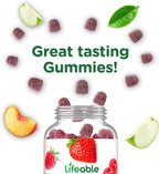 Lifeable Stress Aid Gummies for Teens | with Lemon Balm, GABA and L Theanine Supplements | Vegan Non GMO Mood Support Supplement | Great Tasing Stress Vitamins | L-Theanine for Teen | 90 Gummies