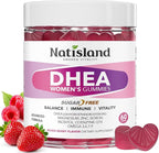 DHEA Supplement for Women, DHEA 50mg with Omega Fatty Acids, Magnesium & Antioxidant Blend, Supports Hormone Balance, Healthy Aging, Immunity & Energy, DHEA 25 mg per Gummy, Non-GMO, Sugar Free, 60ct