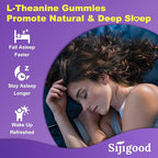 180 Count | L-Theanine Gummies for Kids & Adults - L Theanine Supplements with Ashwagandha, GABA & 5HTP - Support Natural Relaxation, Calm, Deep Zzz & Stress Relief, Strawberry Flavor