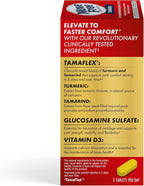 Move Free Advanced 5-Day Joint Support Supplement with Turmeric Curcumin & Tamarind (TamaFlex) Glucosamine, & Vitamin D3 for Joint Health, Bone Strength, Cartilage, and Knee Range of Motion. 90 Count