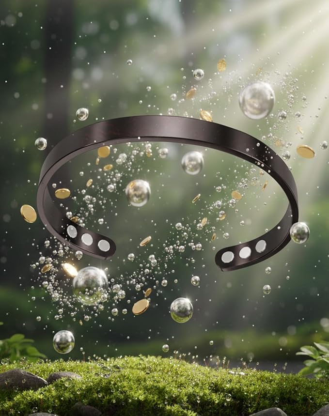 Kalm Bracelet Menopause: Your Natural Menopause Solution, Bracelet for Menopause Relief, Hot Flashes & Pain, Adjustable Bracelets for Women - Natural Hormonal Balance (Onyx)