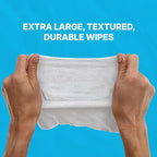 WaterWipes Sensitive Whole Body Cleansing Wipes, 99.9% Purified Water, XL Textured Wipes, Incontinence Care, Fragrance Free, 720 Count (24 Packs)