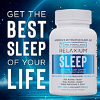 Relaxium Sleep Aid, Melatonin with Magnesium Glycinate, Valerest & Ashwagandha, Non-Habit Forming Sleep Supplement, 60 Vegan Capsules, 30-Day Supply