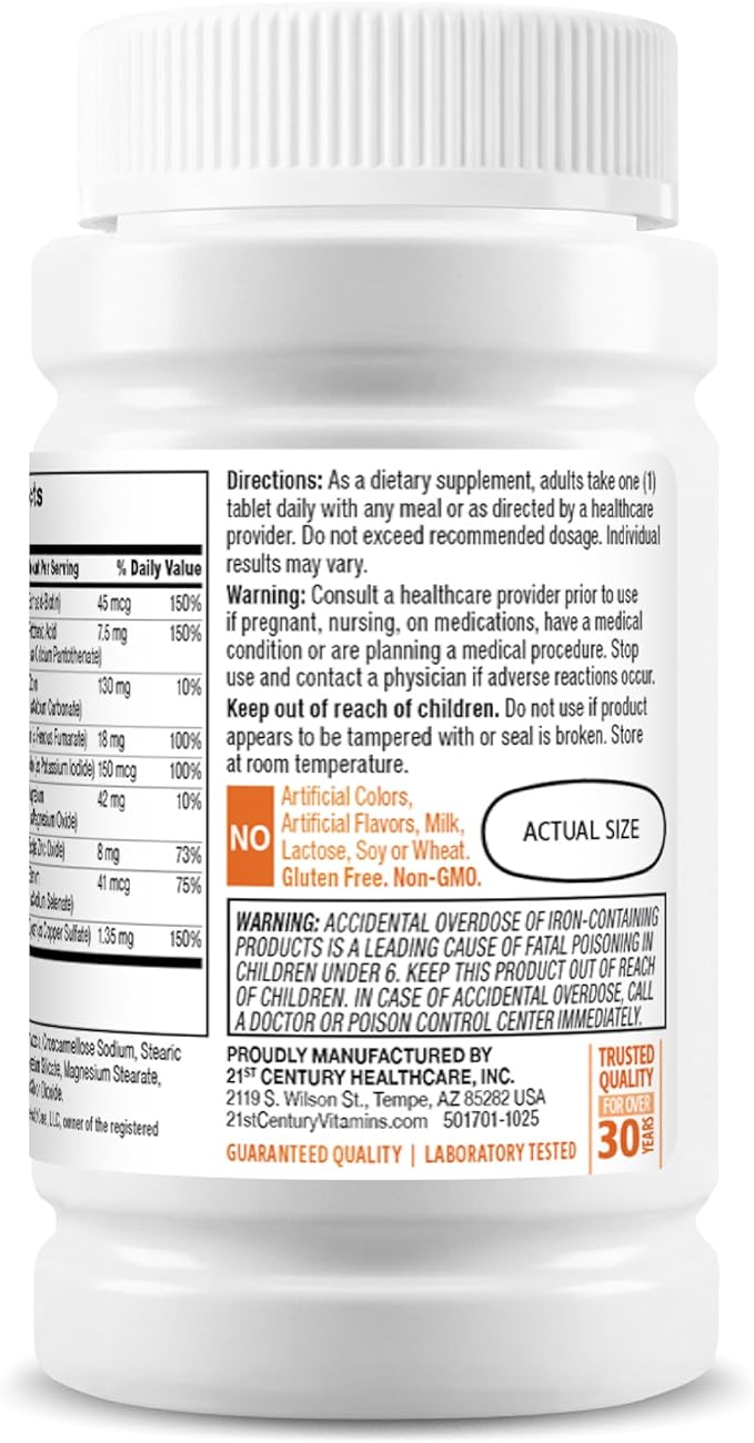 21st Century One Daily Women's Tablets, 100 Count