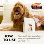 Palmer's for Pets Coconut Oil Refreshing Wipes for Puppies - Palmers Puppy Wipe for Gentle Grooming, 100 Count (Pack of 2)