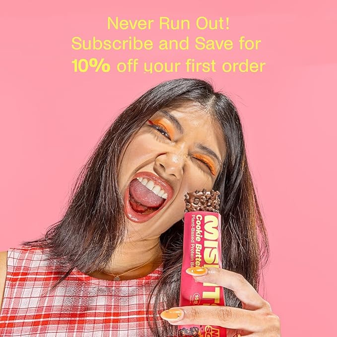 Misfits Vegan Protein Bars - Speculoos Cookie Butter | Nutrition Bars - 15g Protein, 1g Sugar, Plant-based, Low Carb, Non-GMO, Gluten Free Snacks | Pack of 12