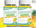 Potassium Gummies 1000mg, Potassium Citrate Gummies for Adults Women & Men, Chewable Potassium Supplement Support Leg Cramps & Muscle Health - Sugar Free, Vegan,120 Count