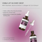 Advanced Clinicals Multi Peptides Serum For Face | Visible Anti Aging Hydrating Collagen Peptide Facial Serum With Vitamin E Helps Improve Look Of Wrinkles, Puffiness, & Uneven Skin Tone, 2-Pack