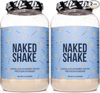 NAKED Shake - Vanilla Protein Powder - Plant Based Protein Shake with Mct Oil, Gluten-Free, Soy-Free, No Gmos Or Artificial Sweeteners - 30 Servings (Pack of 2)