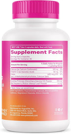 Pink Stork Labor Prep Supplement – Evening Primrose Oil & Red Raspberry Leaf for Third Trimester, Gentle Labor & Postpartum Support, Pregnancy & Breastfeeding Safe, 60 Vegan Capsules
