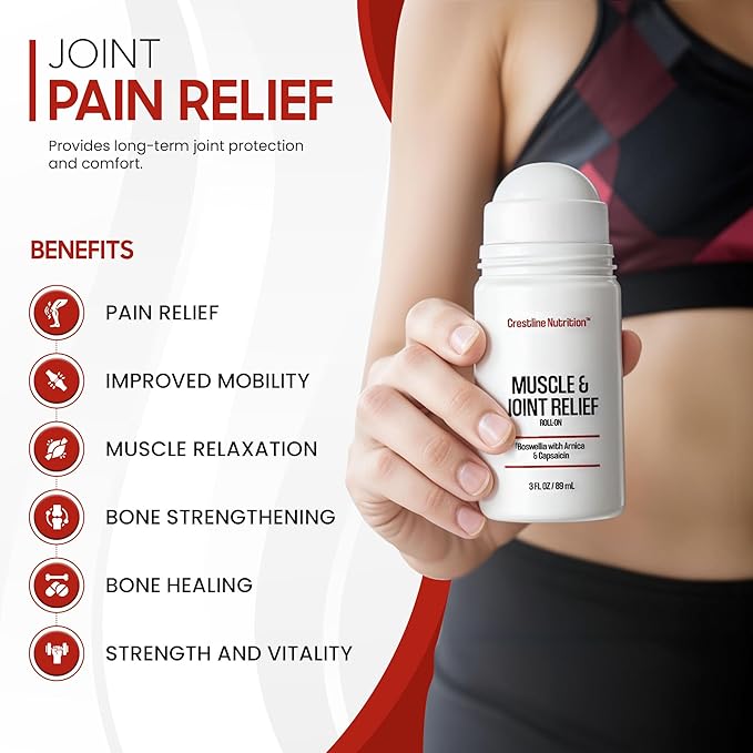 Muscle & Joint Relief Supplement – Fast Acting Formula to Soothe Muscle Discomfort, Support Joint Health, and Improve Flexibility- 3 fl oz / 89 ml