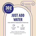 Protein Pancake Mix & Protein Waffle Mix by Phoros Nutrition, 30g of Protein, Low Carb, High Protein, Keto-Friendly, Whey Protein, Whole Grain Oats, Whole Wheat Pancakes, Just Add Water (Cinnamon)