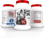 5% Nutrition Rich Piana Shake Time | 24g Animal Based Protein Drink | Grass-Fed Beef Isolate, Chicken, Egg | No Sugar or Soy (Cookies & Cream)