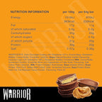 Warrior HIGH PROTEIN BARS (20g Protein each) - Low Carb, Low Sugar - Pack of 12 Caramel Crispy Crunch Bars - Dark Chocolate & Peanut Butter